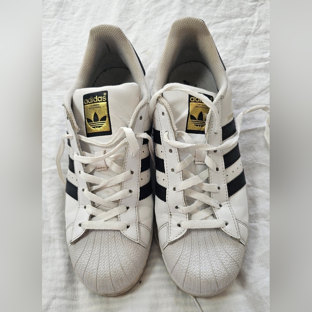 Adidas White and Black Sneakers